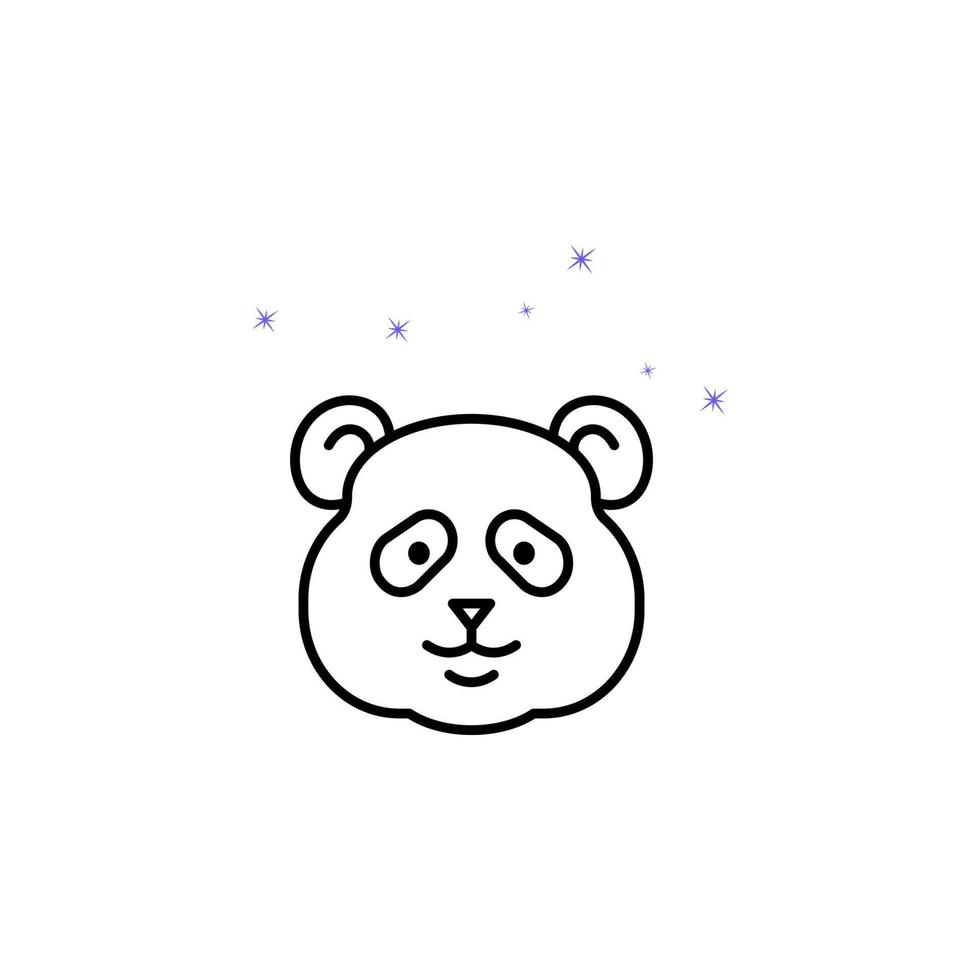 Panda, Chine culture, animal vecteur icône