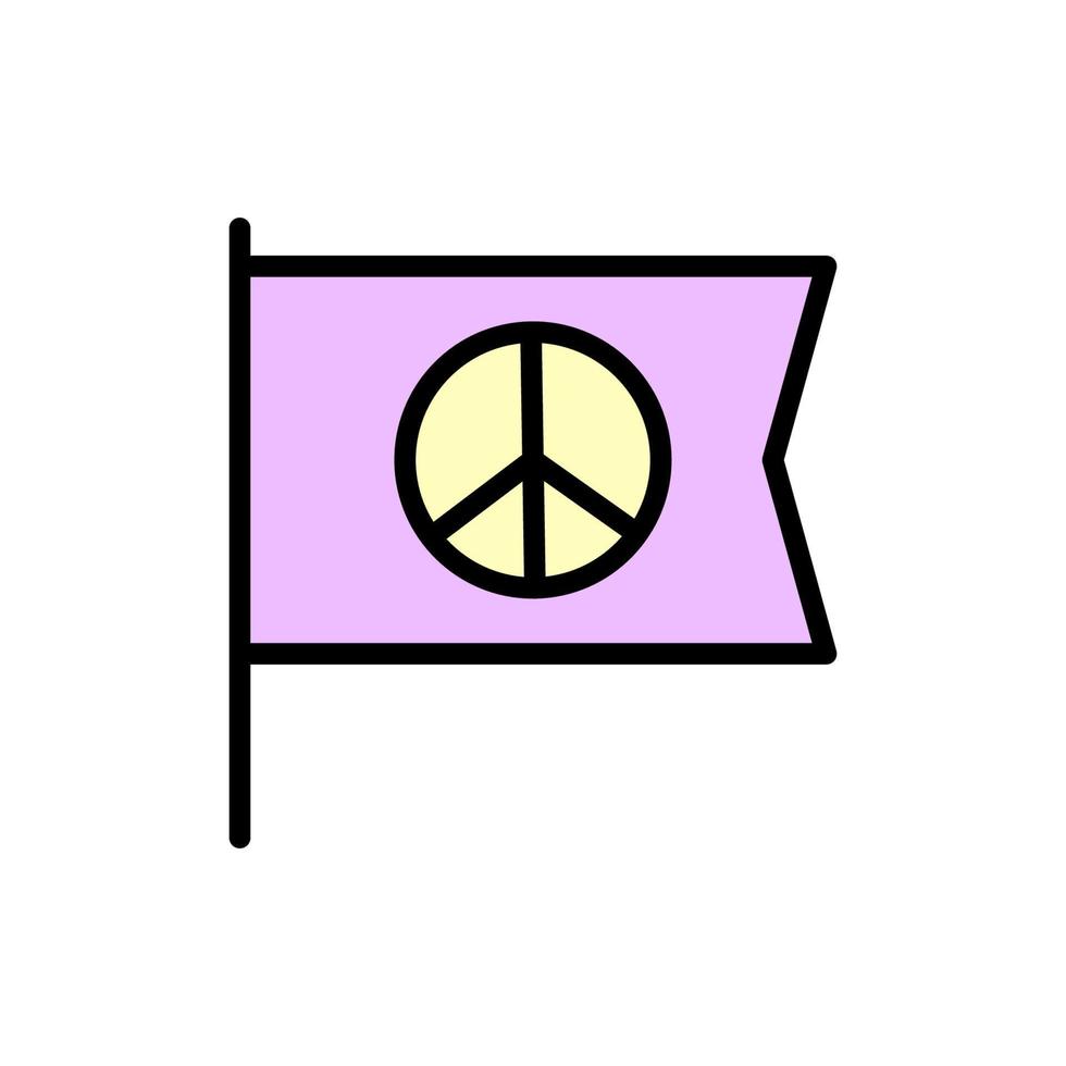 drapeau, paix vecteur icône