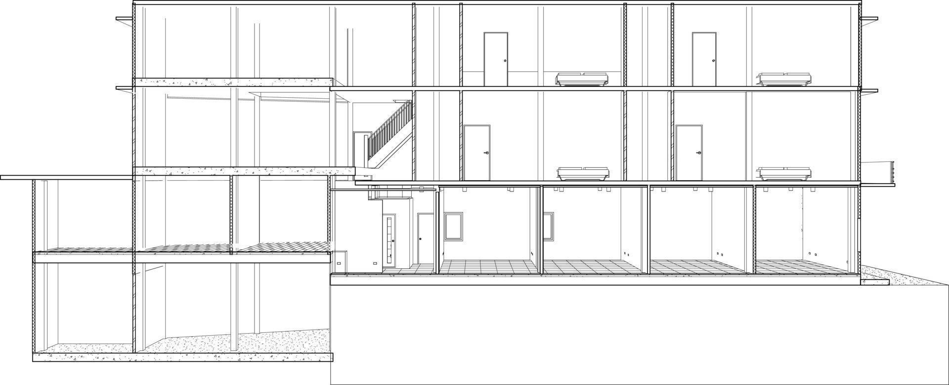 3d illustration du projet de construction vecteur