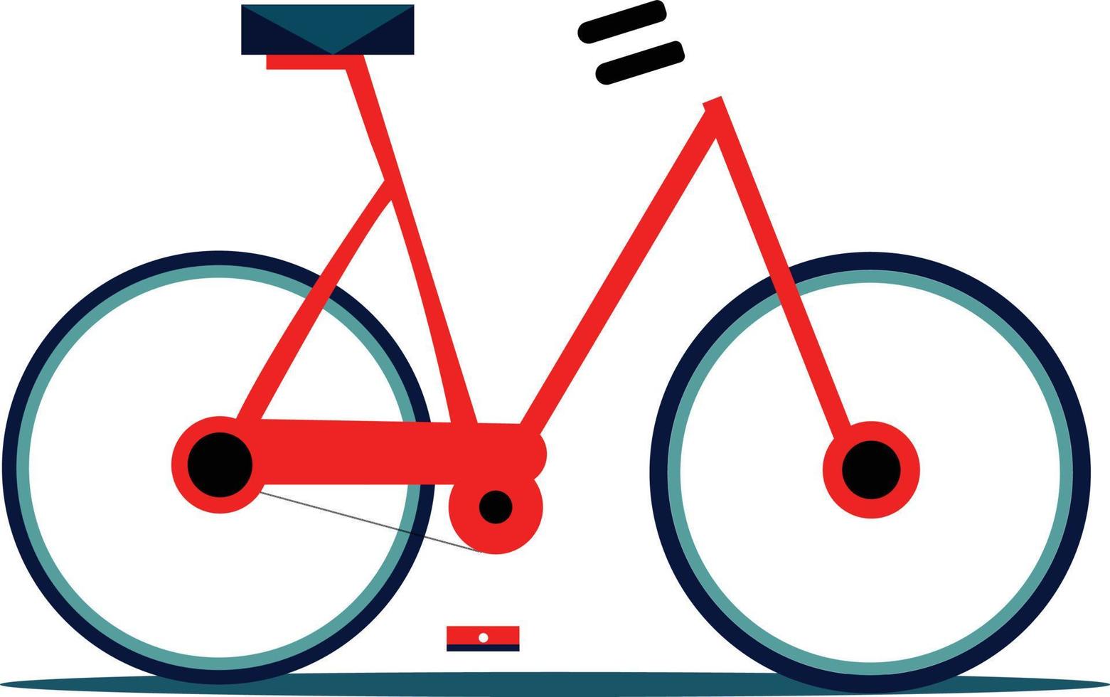 mignonne dessin animé vélo illustration vecteur