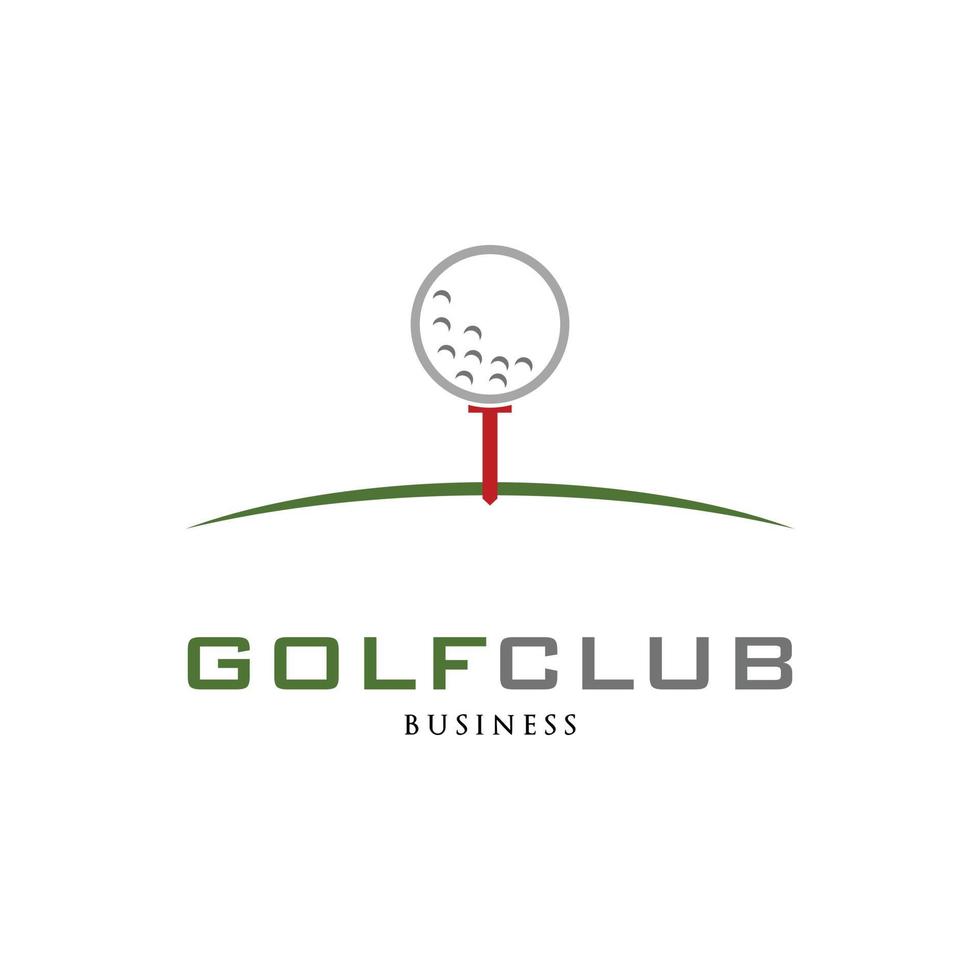 le golf club icône logo conception modèle vecteur