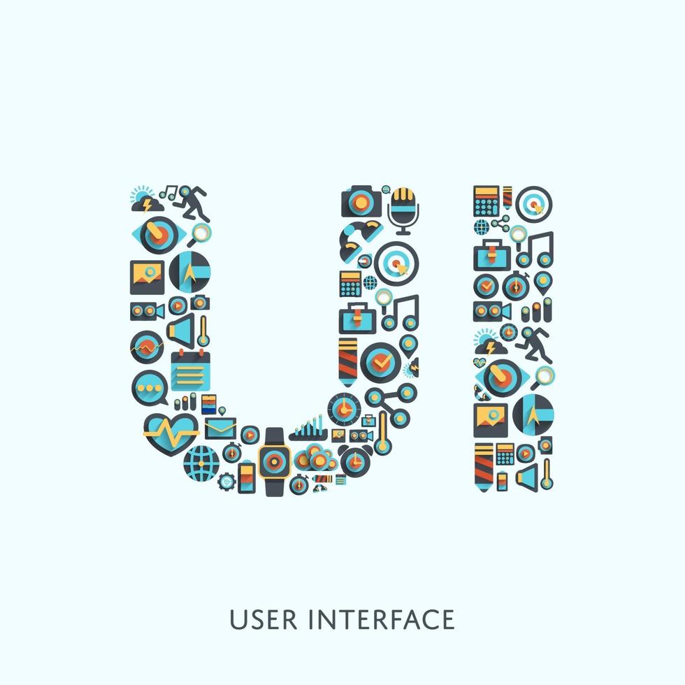 illustrations de l'interface utilisateur vecteur