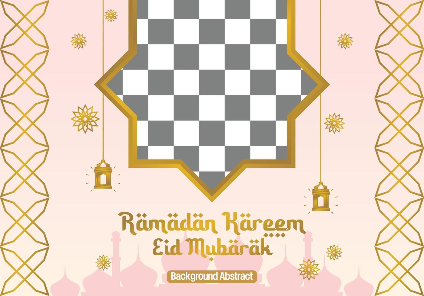 modifiable Ramadan vente affiche modèle. avec mandala ornements, lanternes et le silhouette de une mosquée. conception pour social médias, bannière, salutation carte et la toile. islamique vacances vecteur illustration