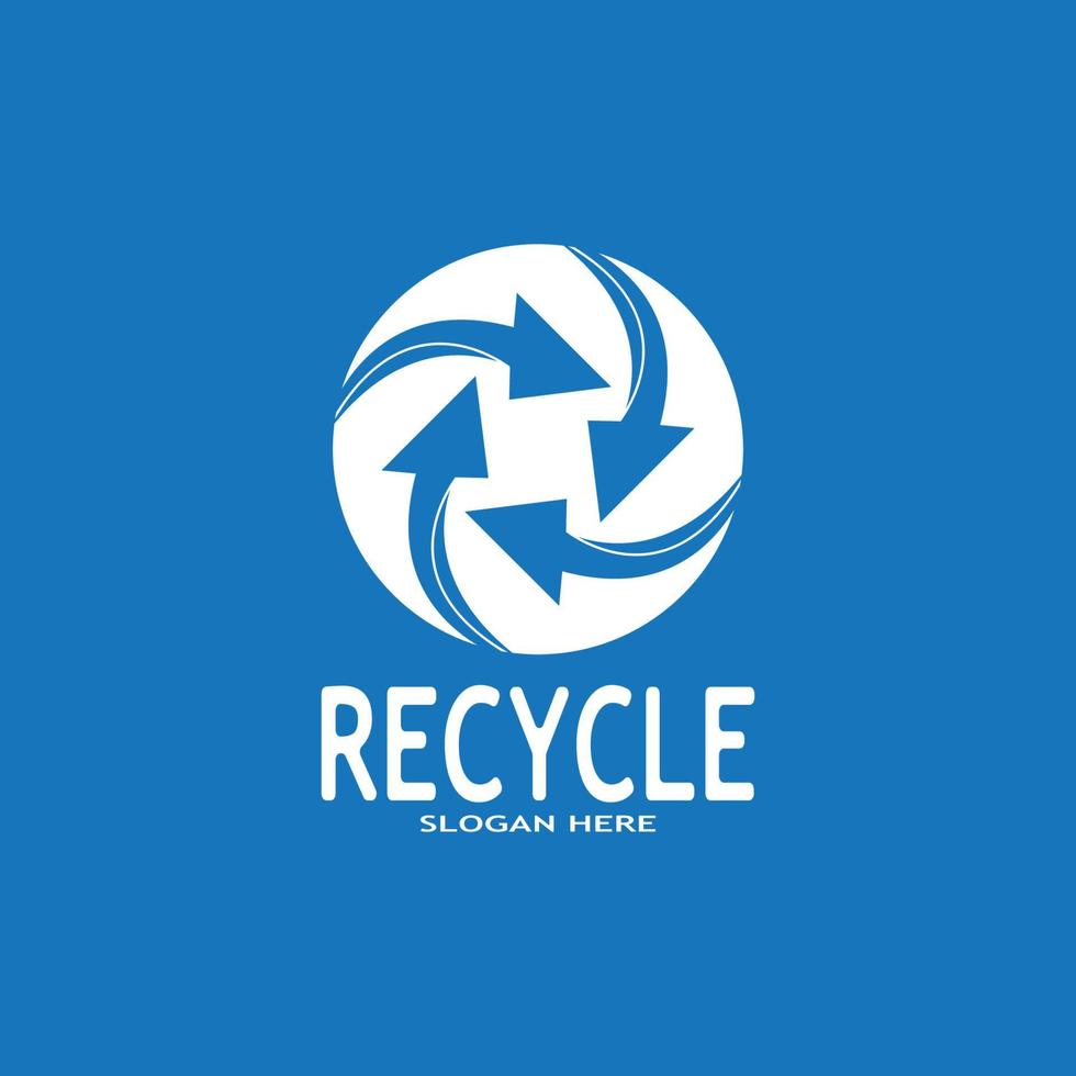 recycler icône - recyclage symbole réutilisation vecteur graphique logo