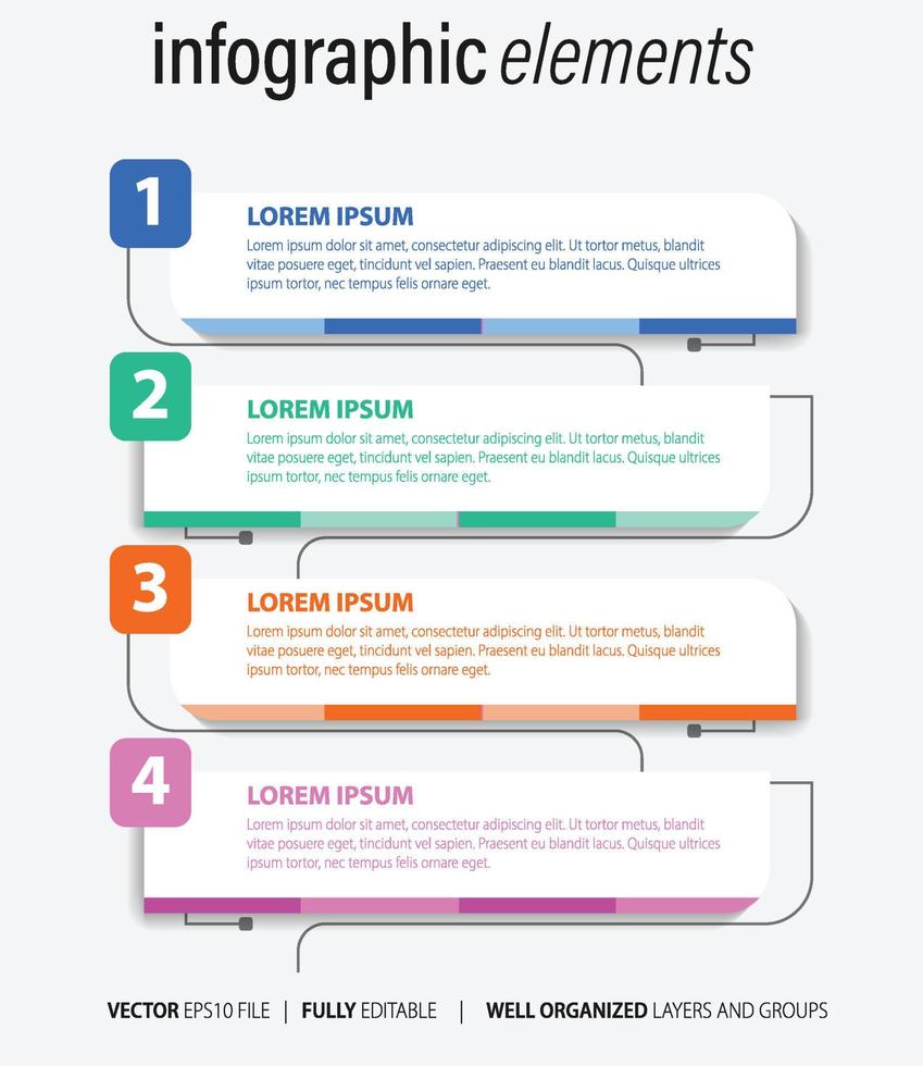 affaires infographie avec moderne conception vecteur. vecteur