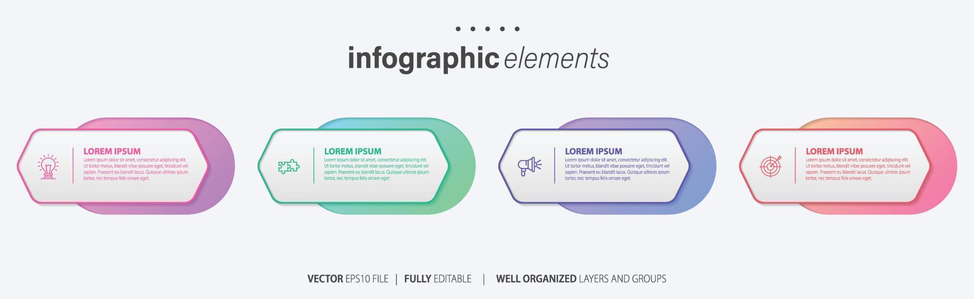 modèle infographique de vecteur