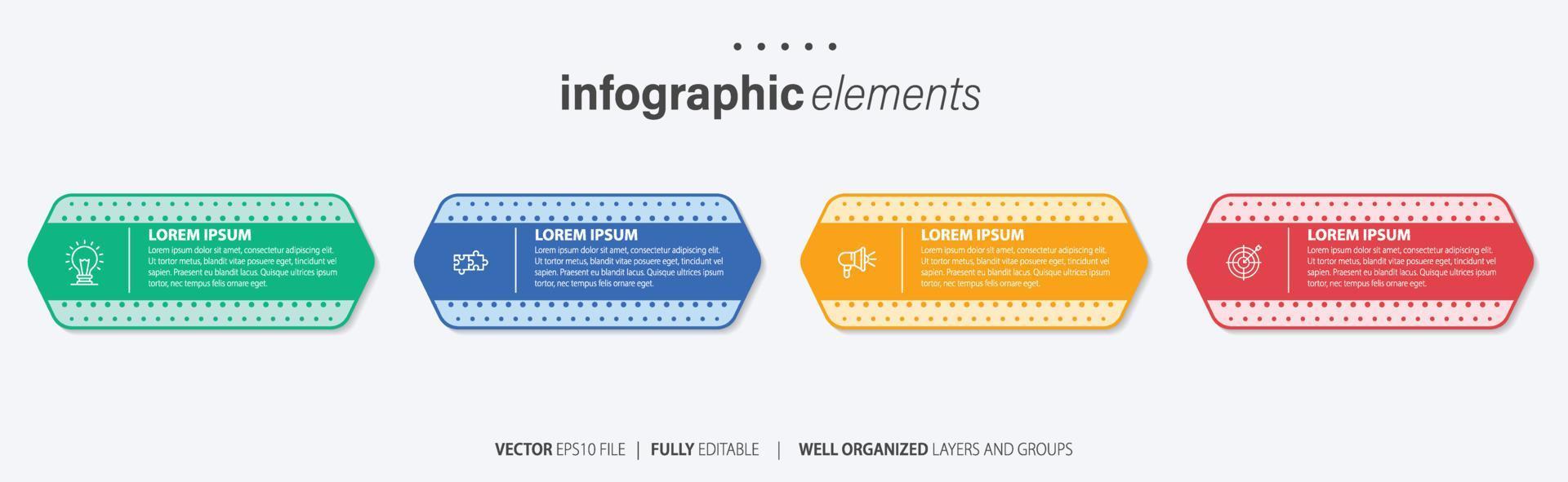 modèle infographique de vecteur