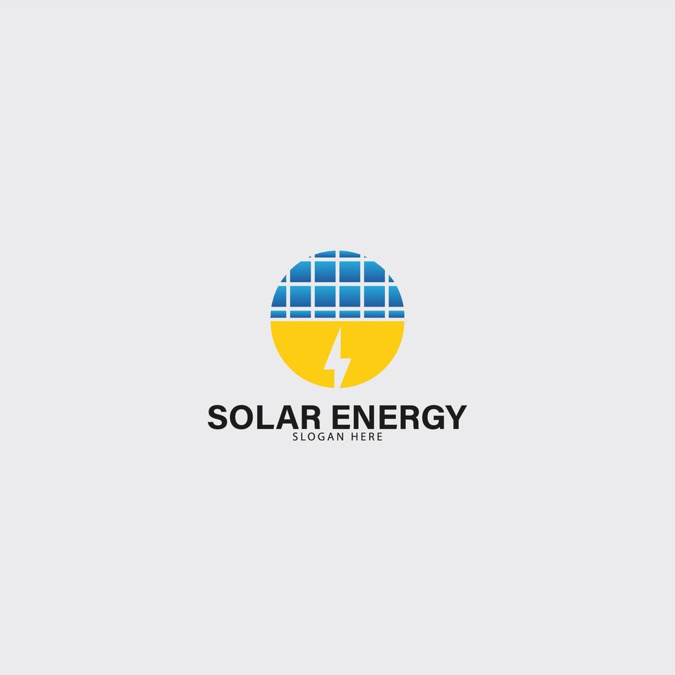 solaire panneau électrique énergie entreprise logo vecteur