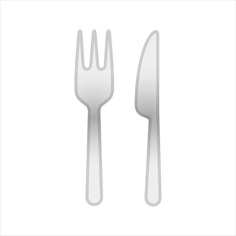 fourchette et couteau illustration vecteur