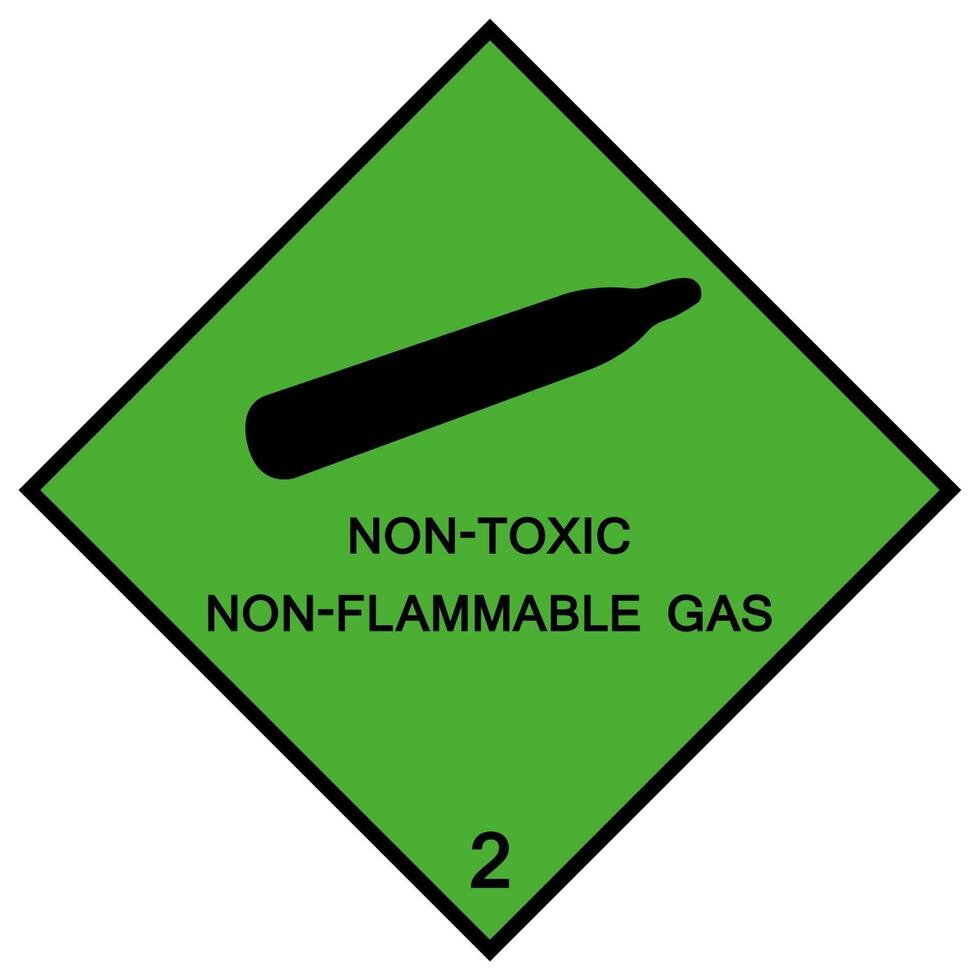 signe de symbole de gaz ininflammable isoler sur fond blanc, illustration vectorielle eps.10 vecteur