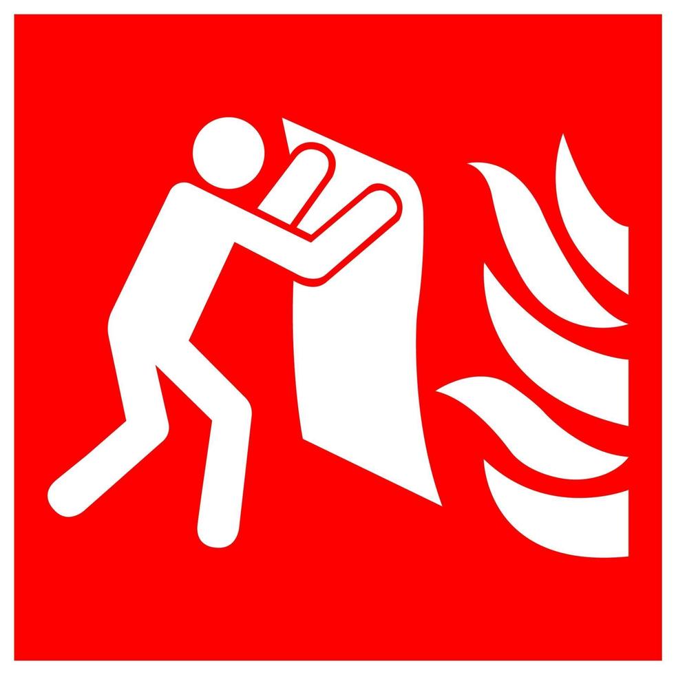 Signe de symbole de couverture anti-feu isoler sur fond blanc, illustration vectorielle eps.10 vecteur