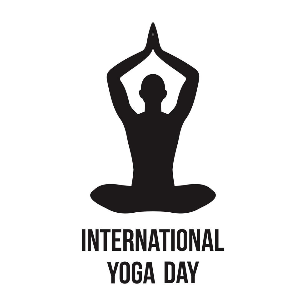 international yoga journée juin 21e célébrations de monde yoga journée vecteur conception