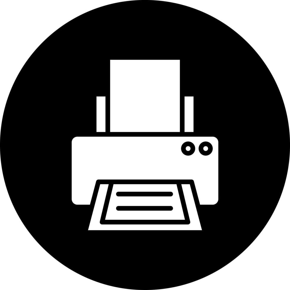 imprimante vecteur icône style