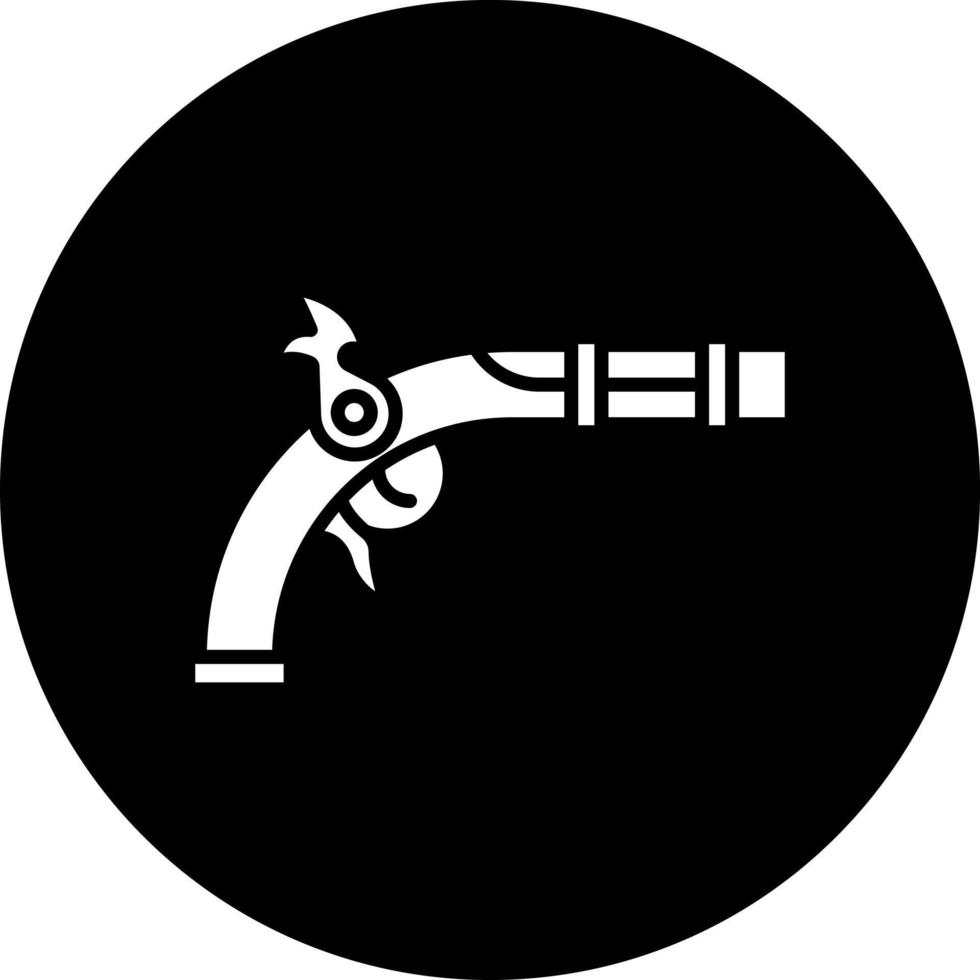pirate pistolet vecteur icône style