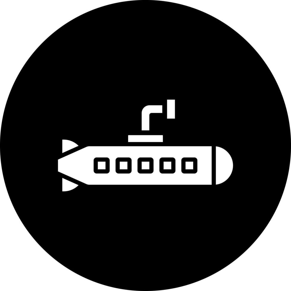 armée sous-marin vecteur icône style