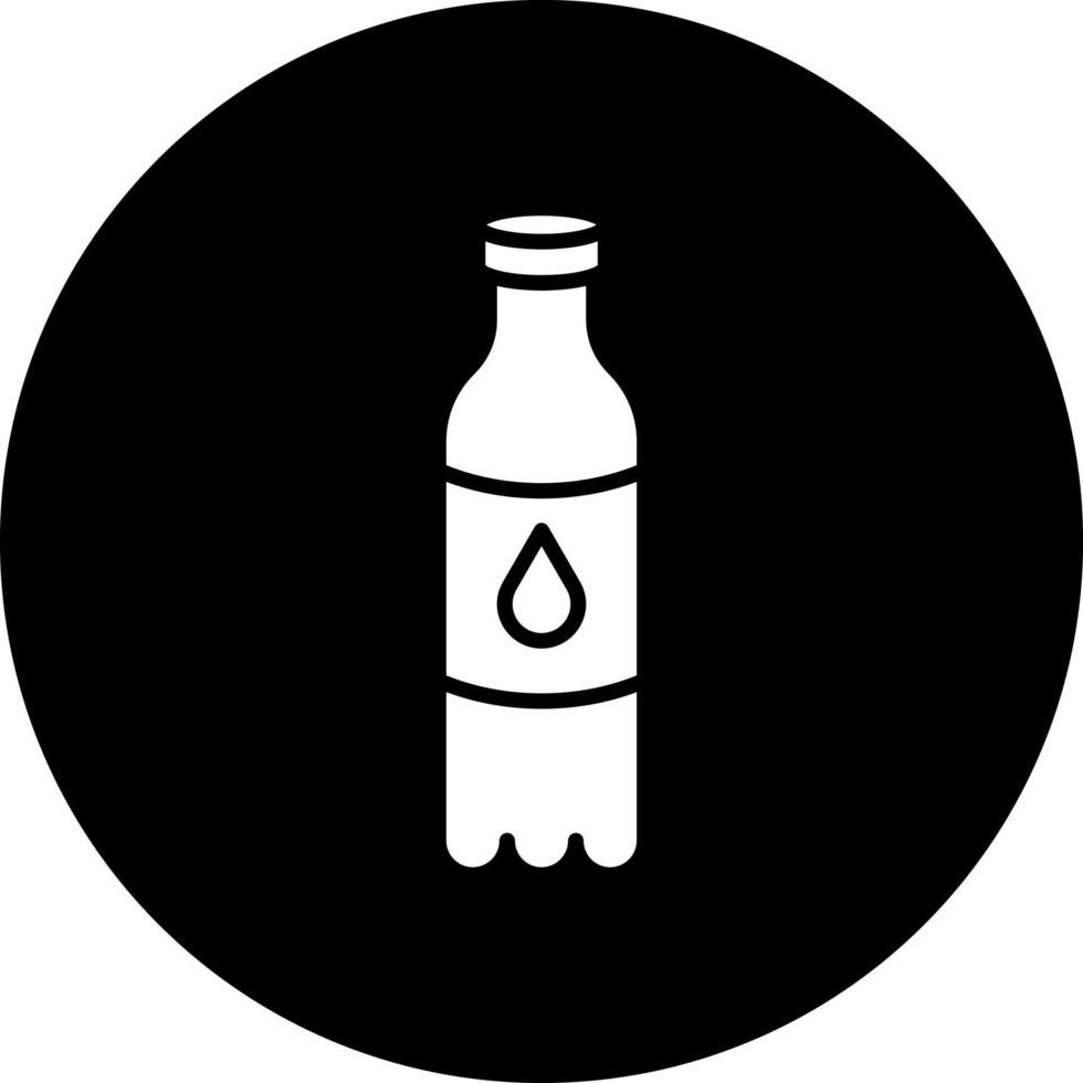 l'eau bouteille vecteur icône style