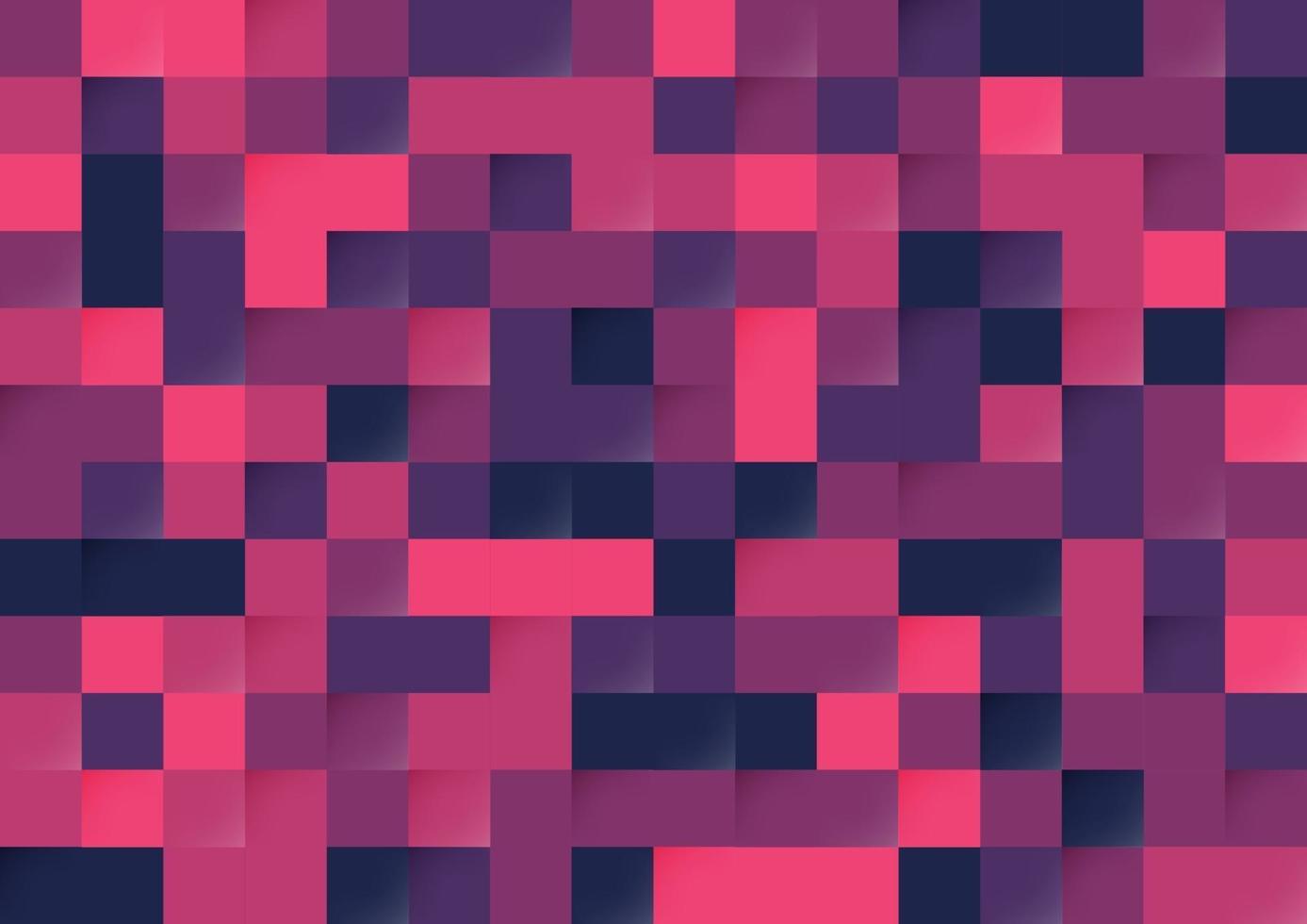 Abstrait violet et rose couleur pixel fond transparent. modèle de style moderne. vecteur