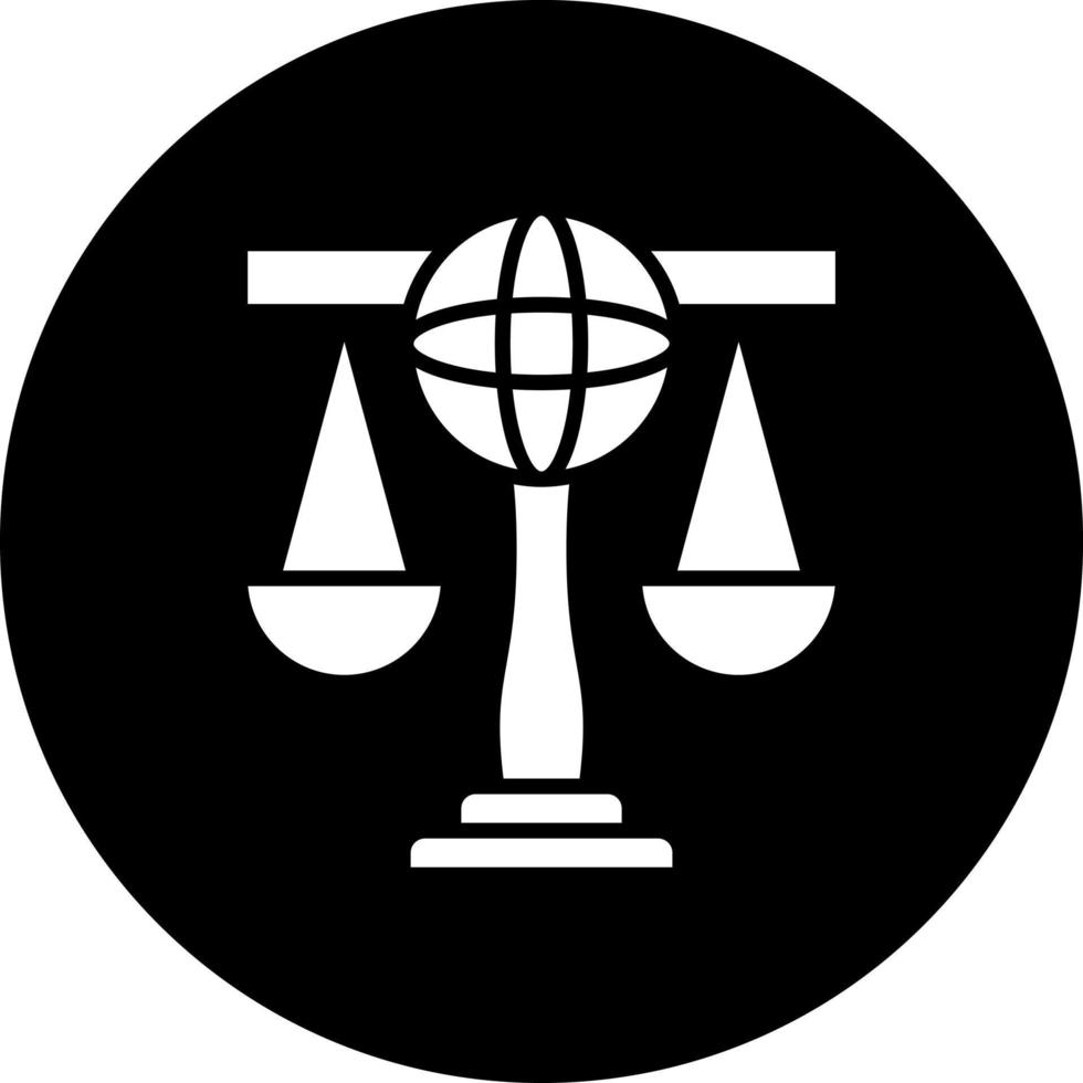 international loi vecteur icône style