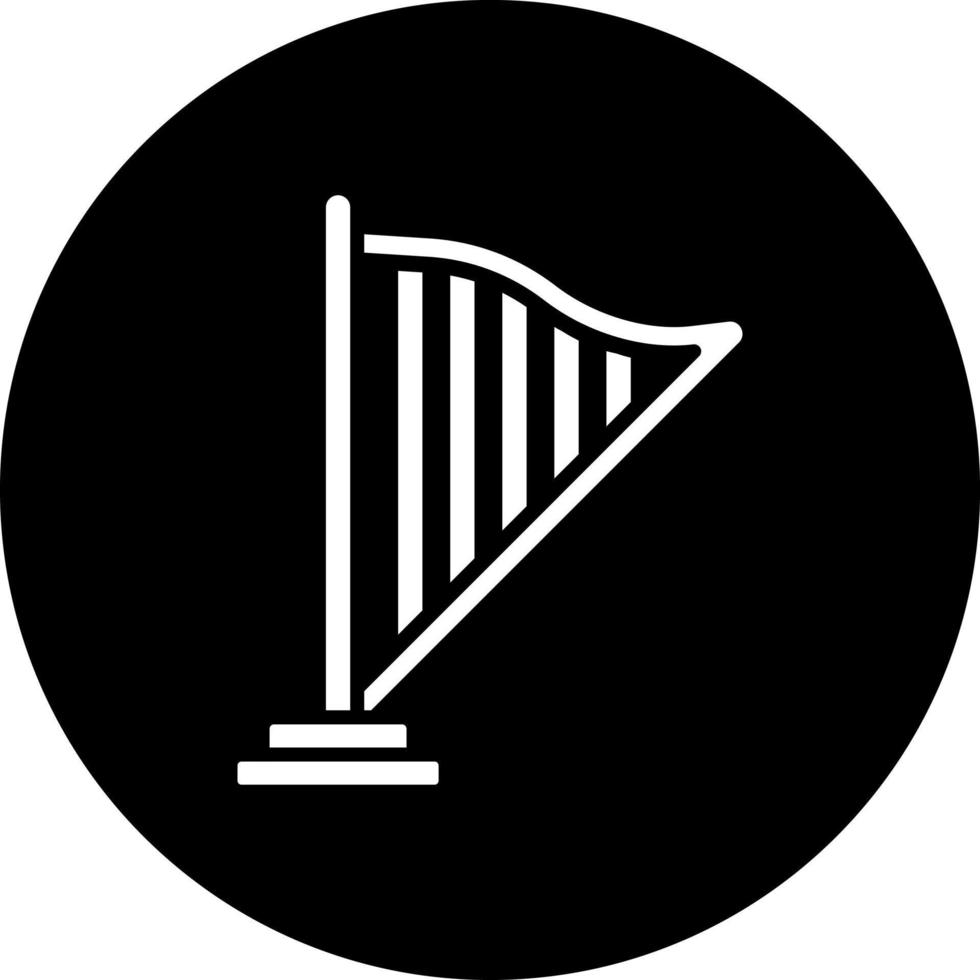 harpe vecteur icône style