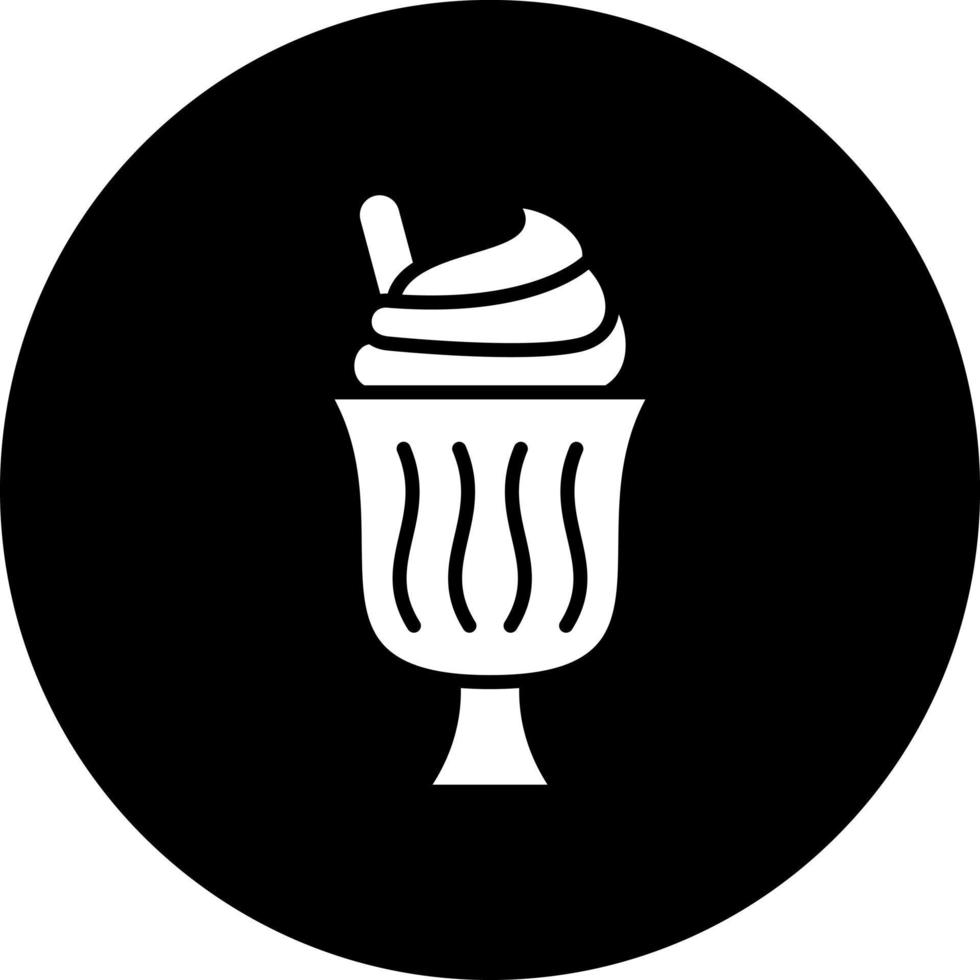 crème glacée vecteur icône style