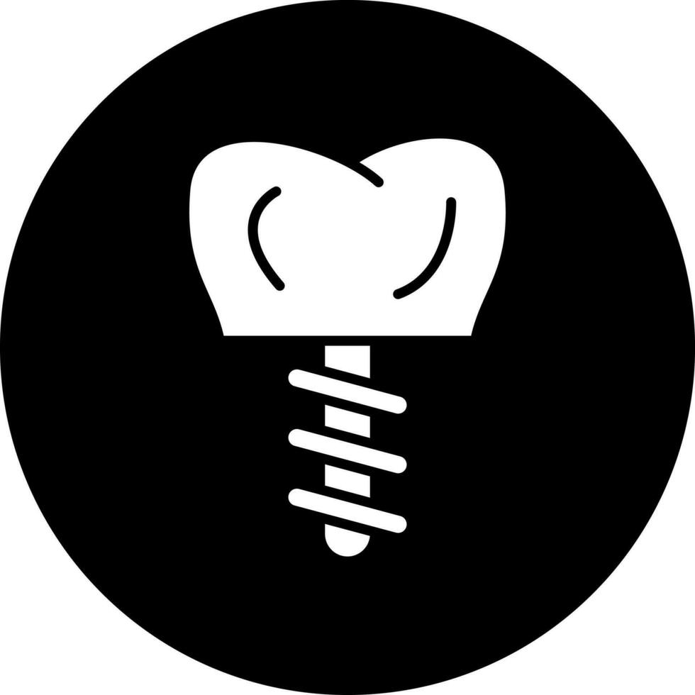 dentaire implant vecteur icône style
