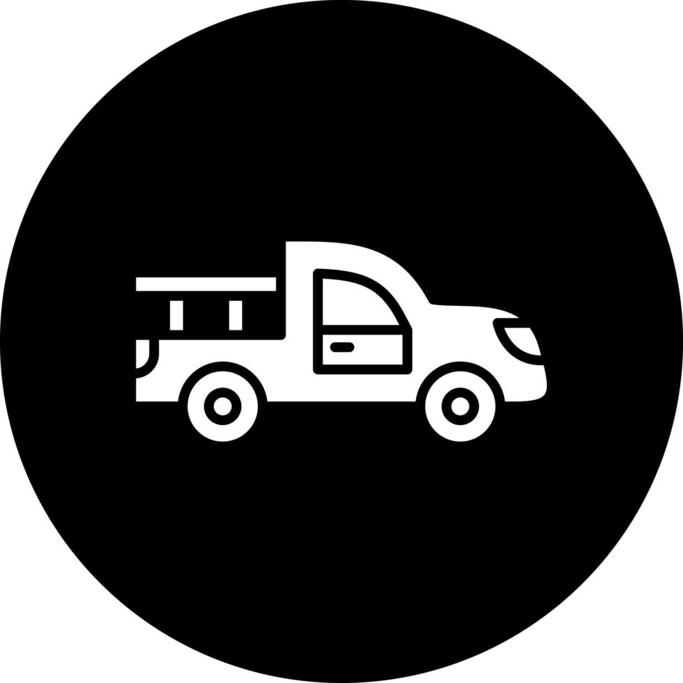ramasser un camion vecteur icône style