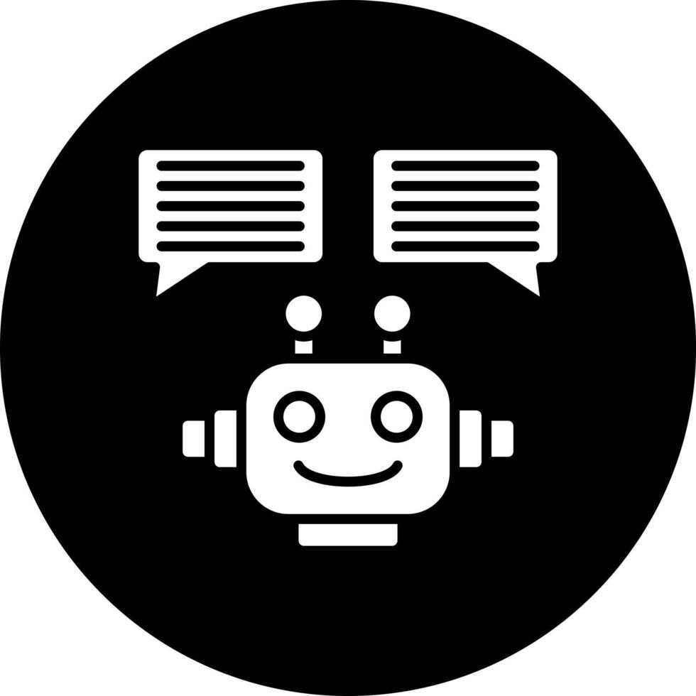 chatbot vecteur icône style