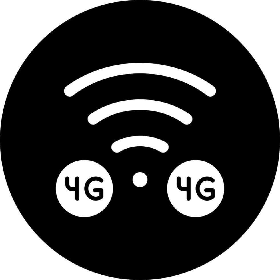 4g vecteur icône style