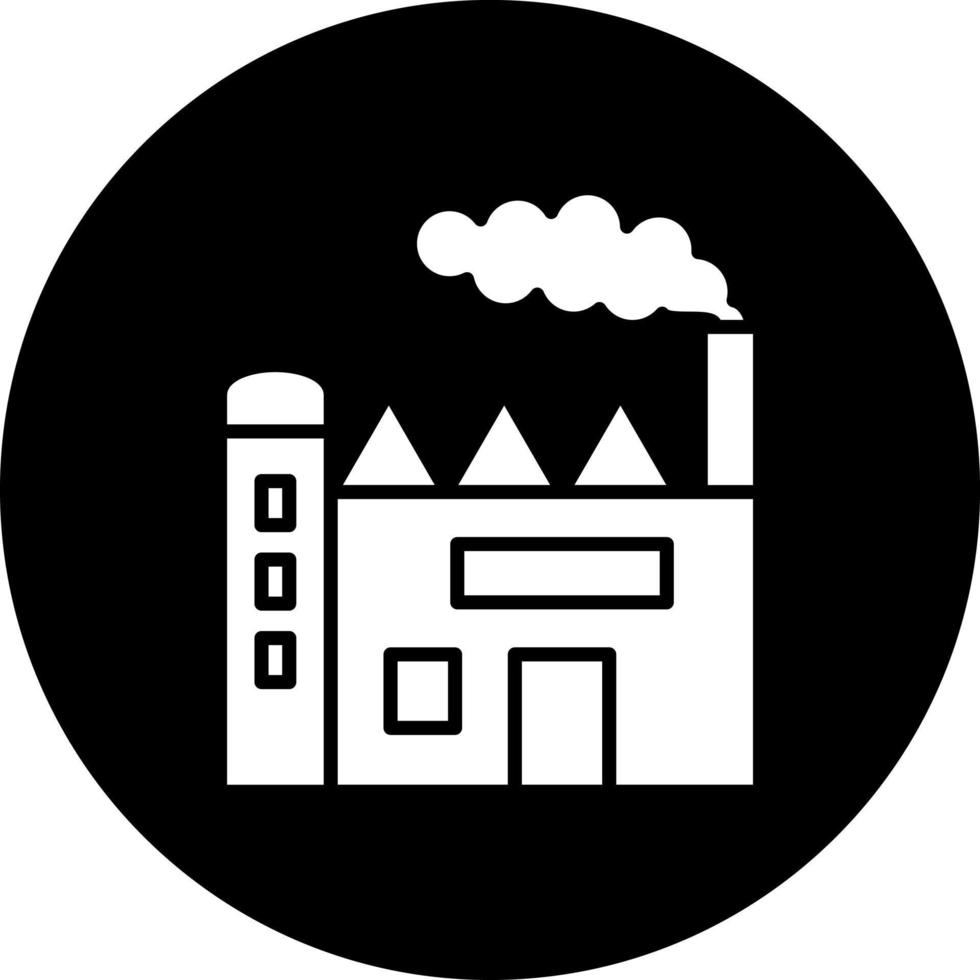 usine la pollution vecteur icône style