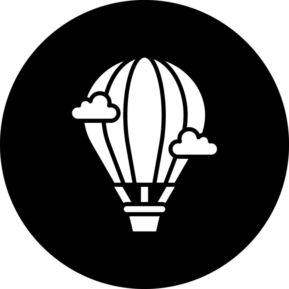 chaud air ballon vecteur icône style