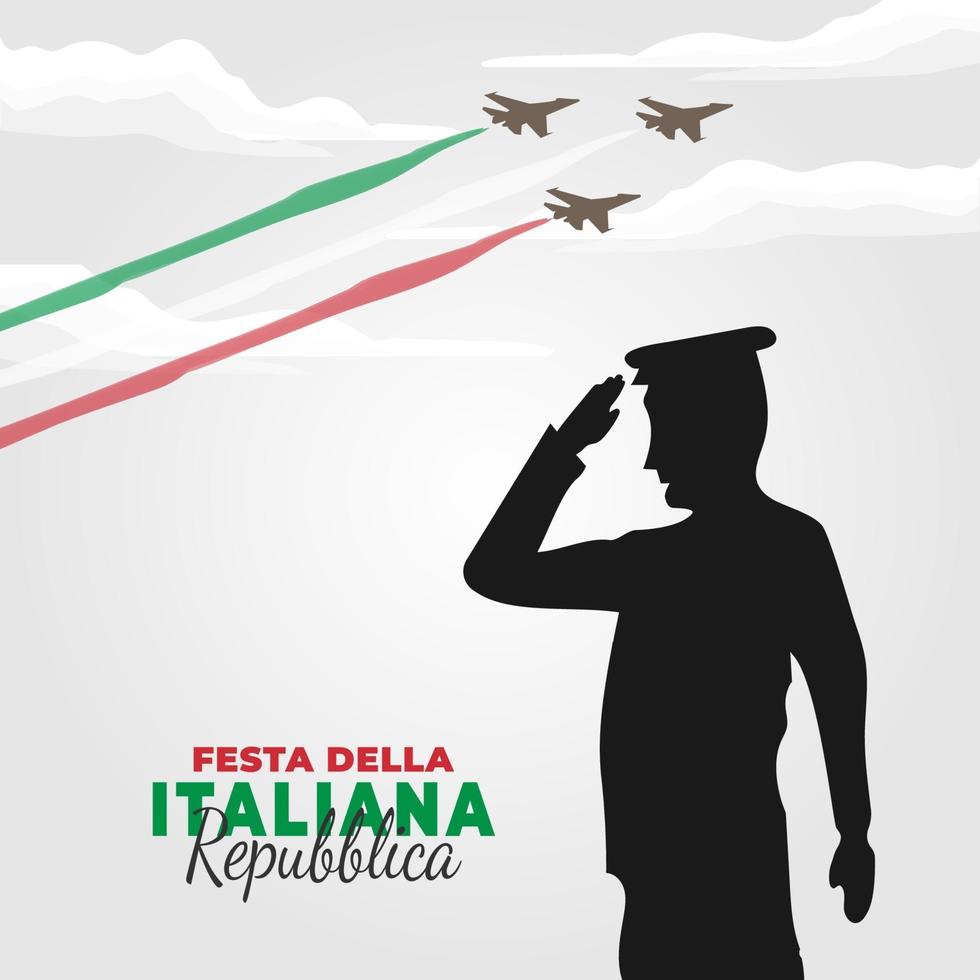 affiche du jour de la république italienne vecteur