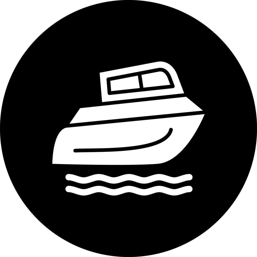 la vitesse bateau vecteur icône style