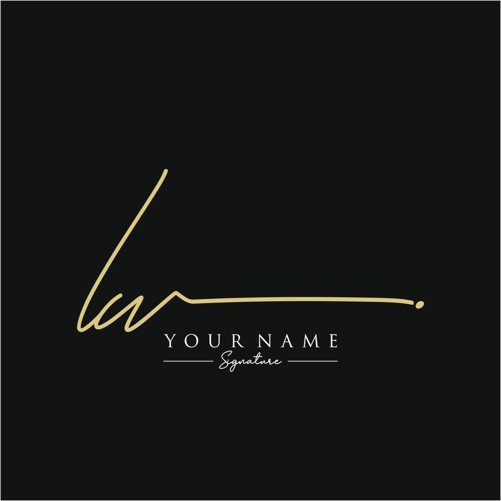 lettre iw signature logo template vecteur