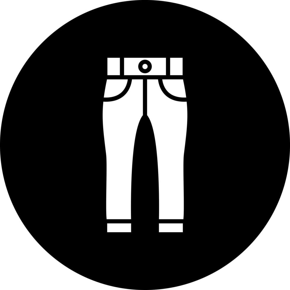 un pantalon vecteur icône style