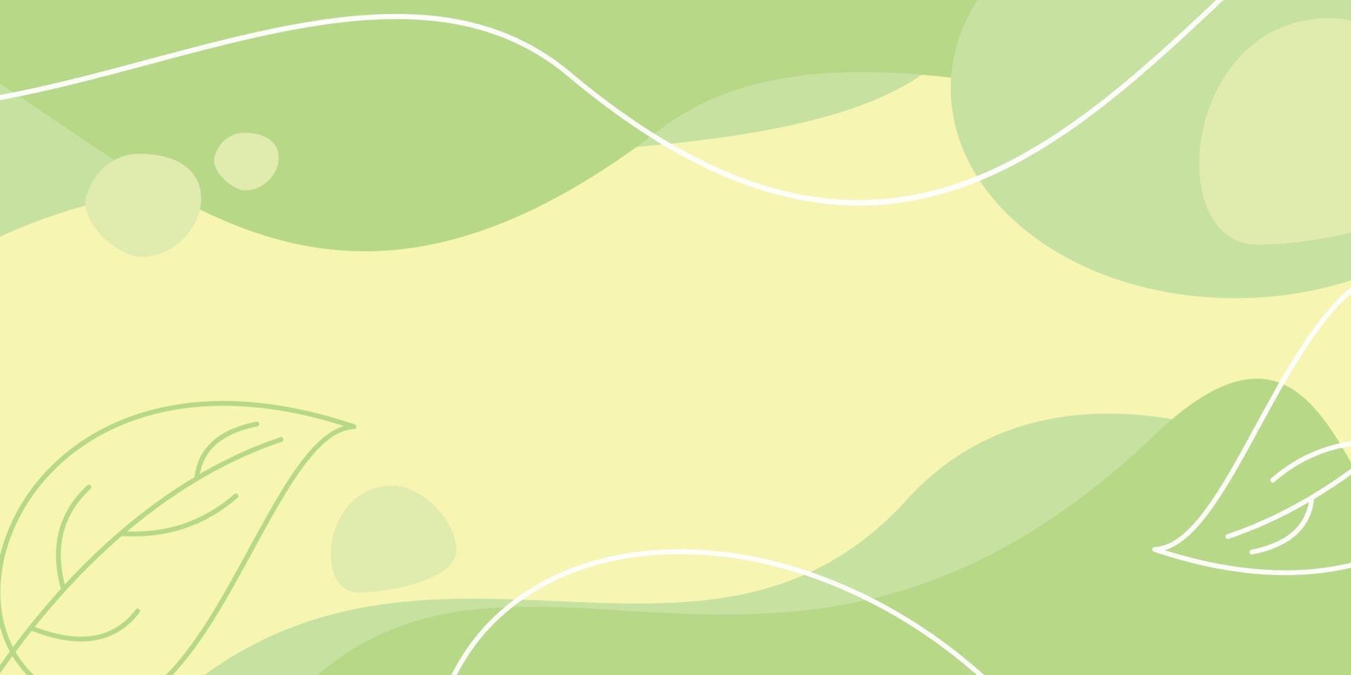 Terre journée Contexte vert Couleur abstrait formes, vagues et feuilles modèle avec gratuit espace pour texte. modèle pour bannières, affiches, social médias vecteur
