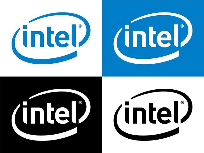 Vecteur de logo Intel