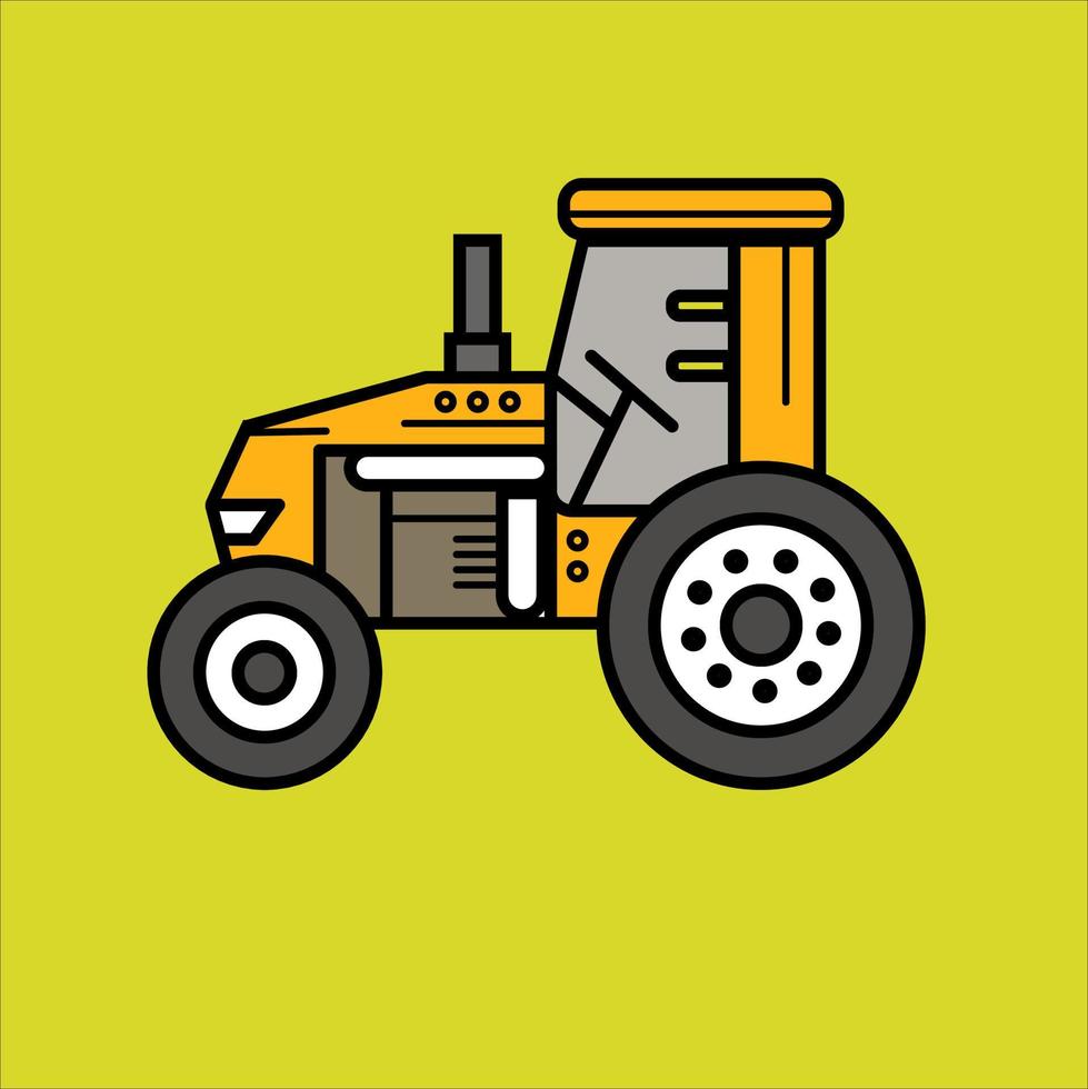 mignonne tracktor illustration vecteur