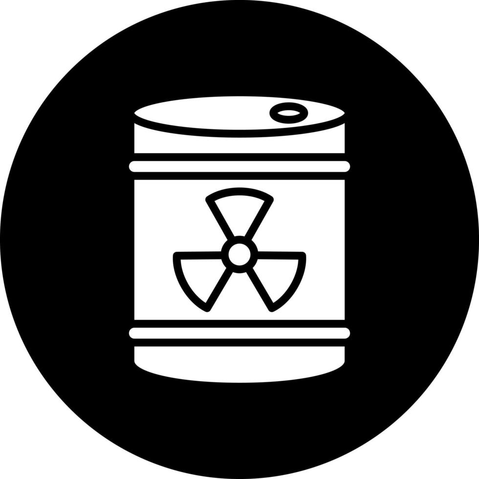 radioactif baril vecteur icône style