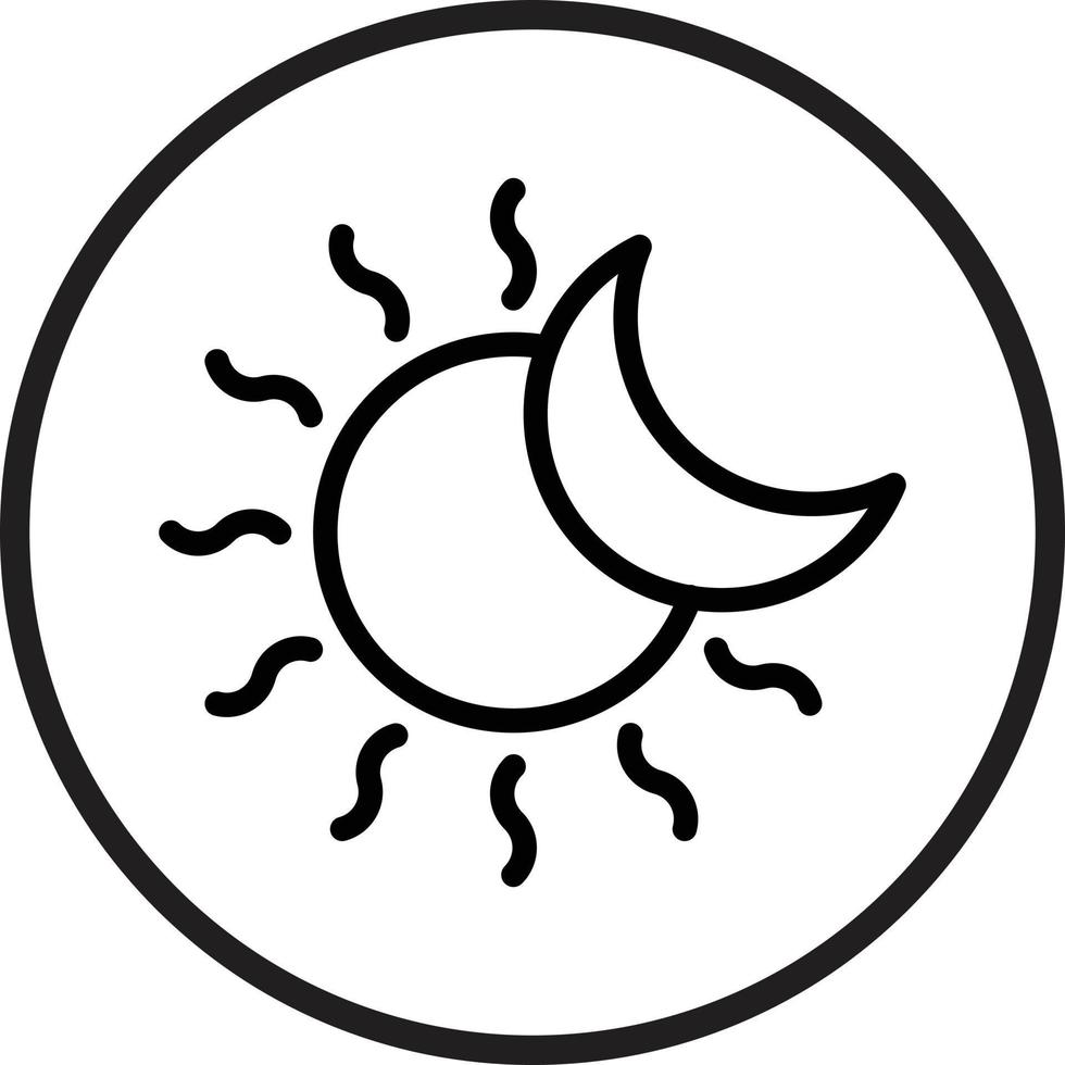éclipse vecteur icône style