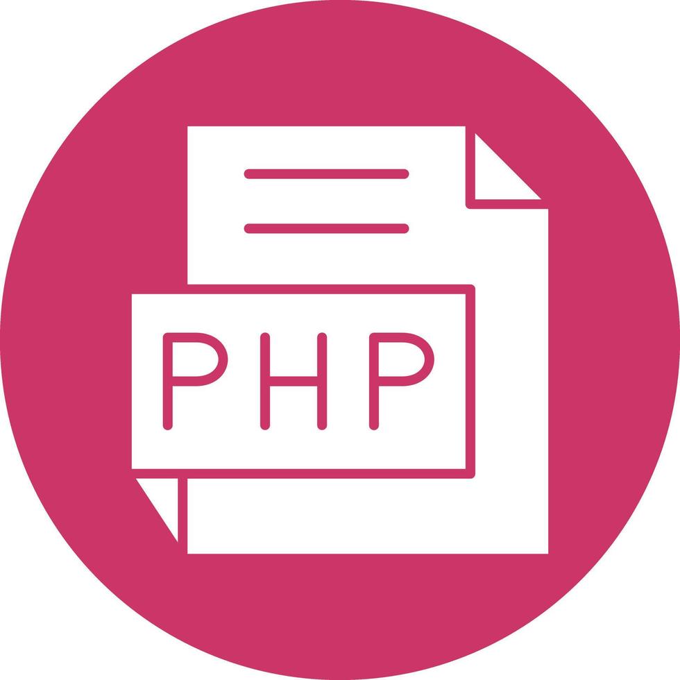 vecteur conception php icône style