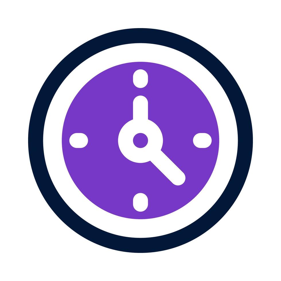 icône d'horloge pour votre site Web, mobile, présentation et conception de logo. vecteur