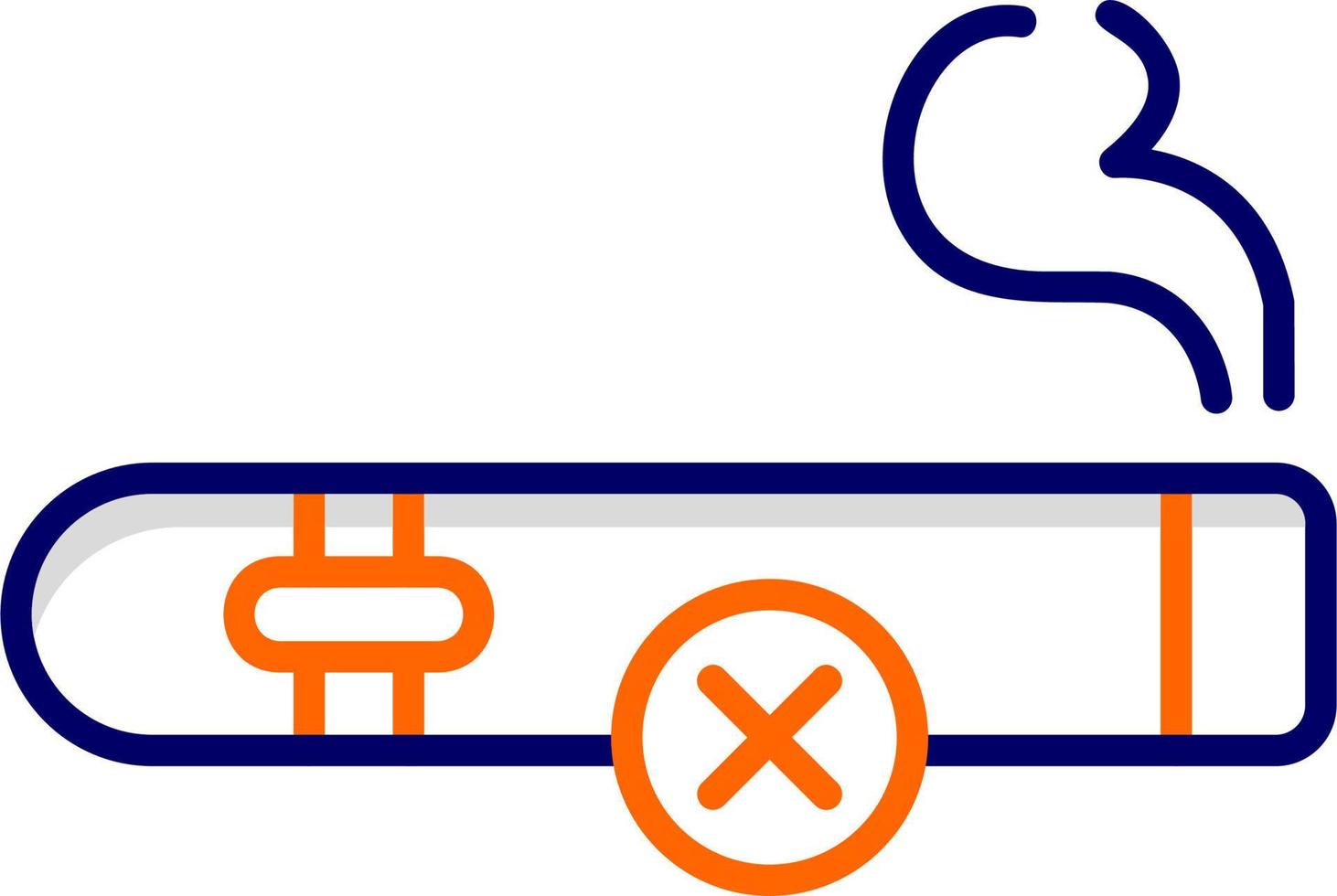aucune icône de vecteur de cigare
