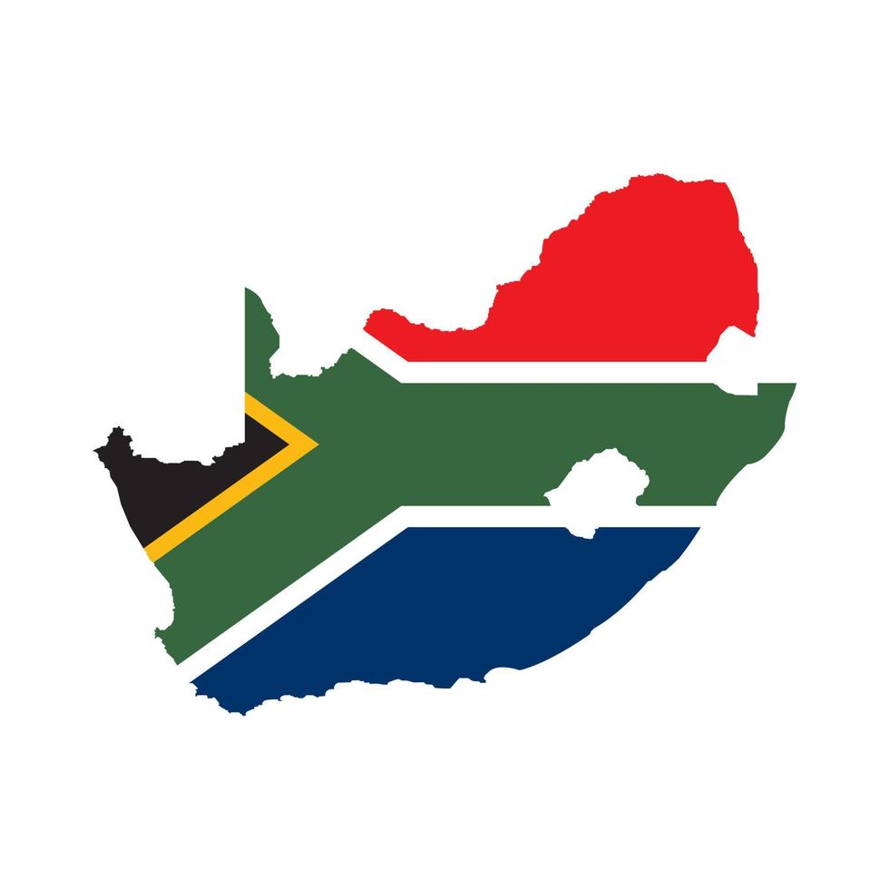 Sud Afrique carte icône vecteur