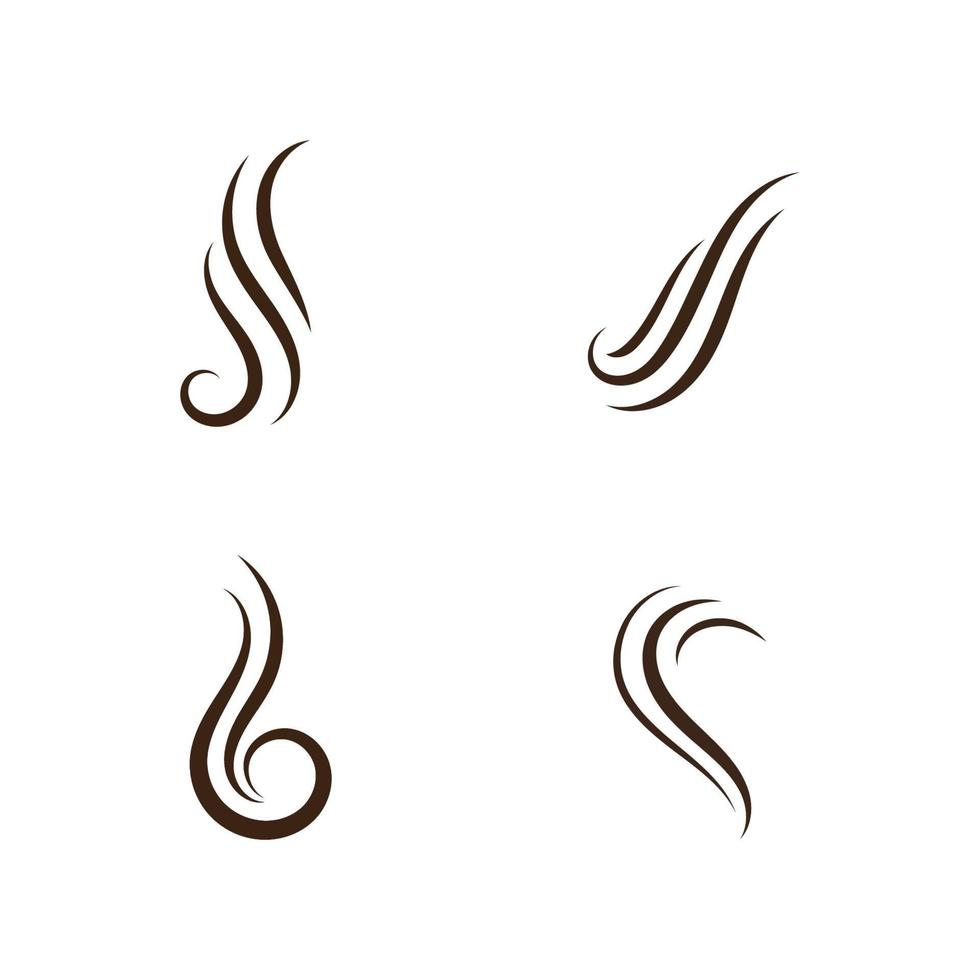 symbole de vecteur de logo de cheveux, icône de l'illustration