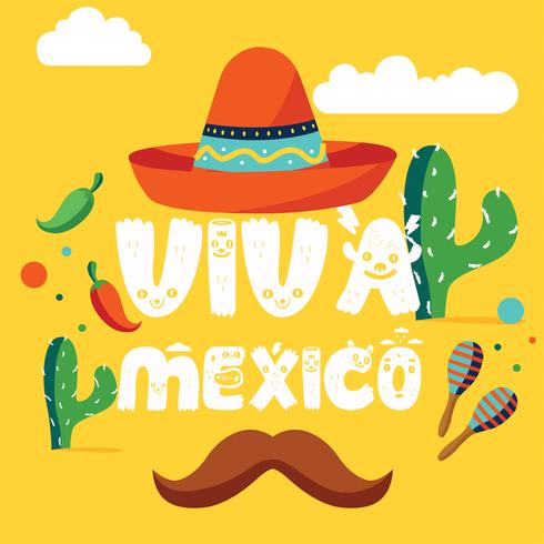 Viva Mexique Vector Design