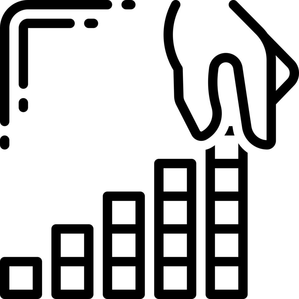 icône de ligne pour fondamental vecteur