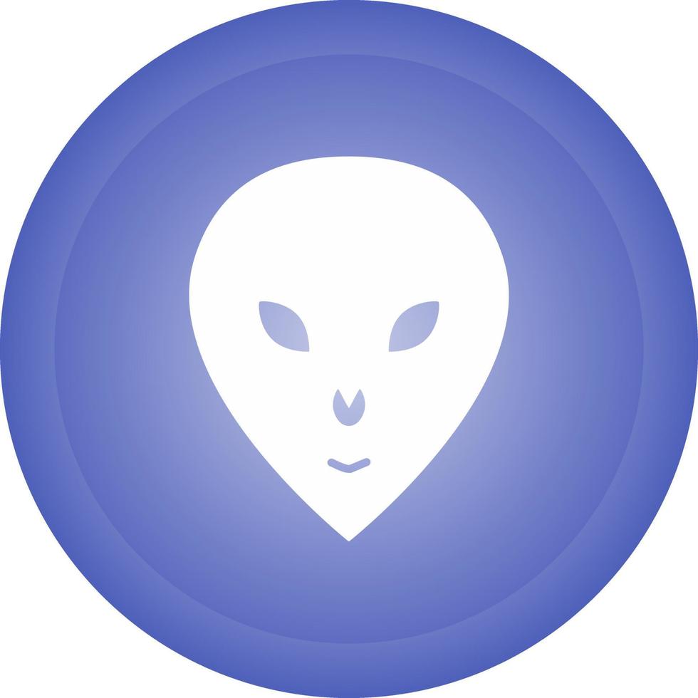 icône de vecteur de visage extraterrestre