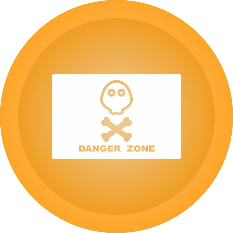 icône de vecteur de zone de danger