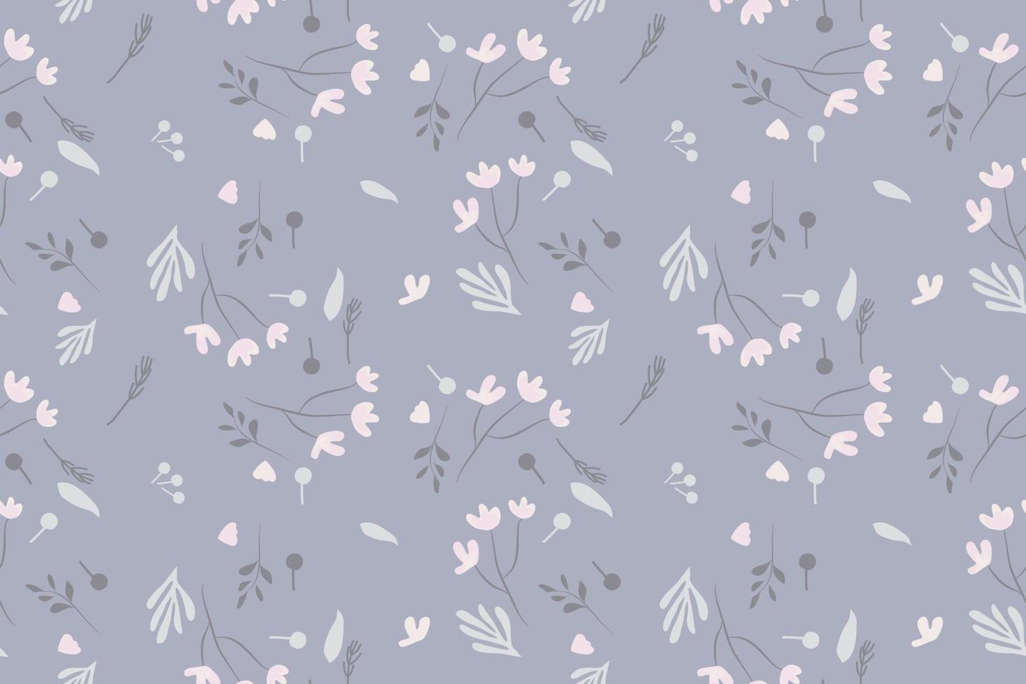 mignonne pastel floral sans couture modèle conception main dessin vecteur illustration pour textile en tissu intérieur etc