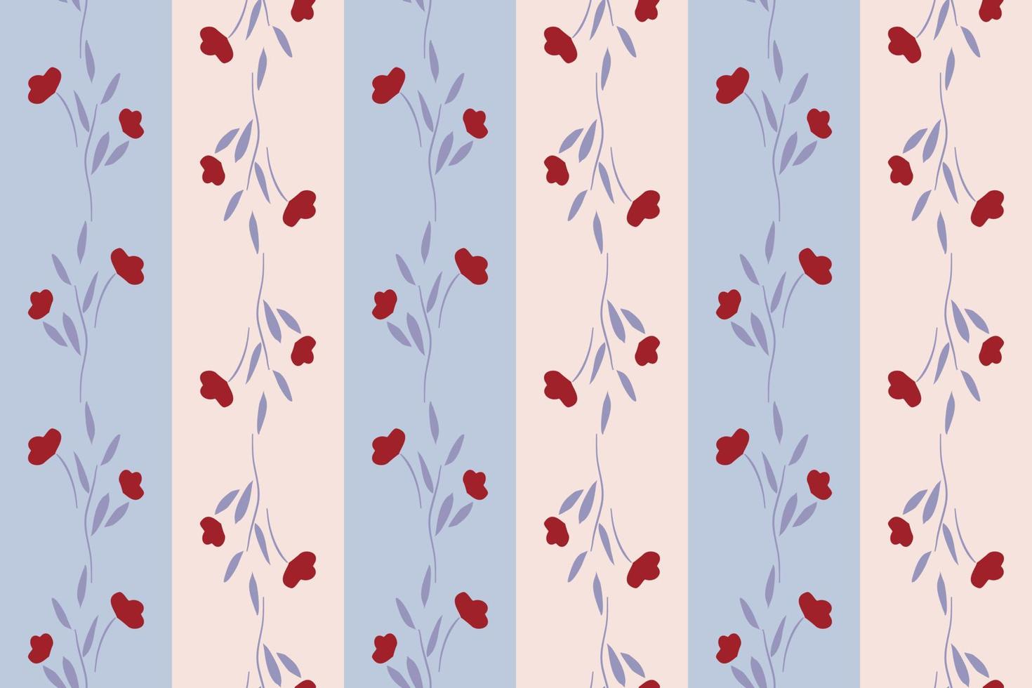 mignonne pastel floral sans couture modèle conception main dessin vecteur illustration pour textile en tissu intérieur etc